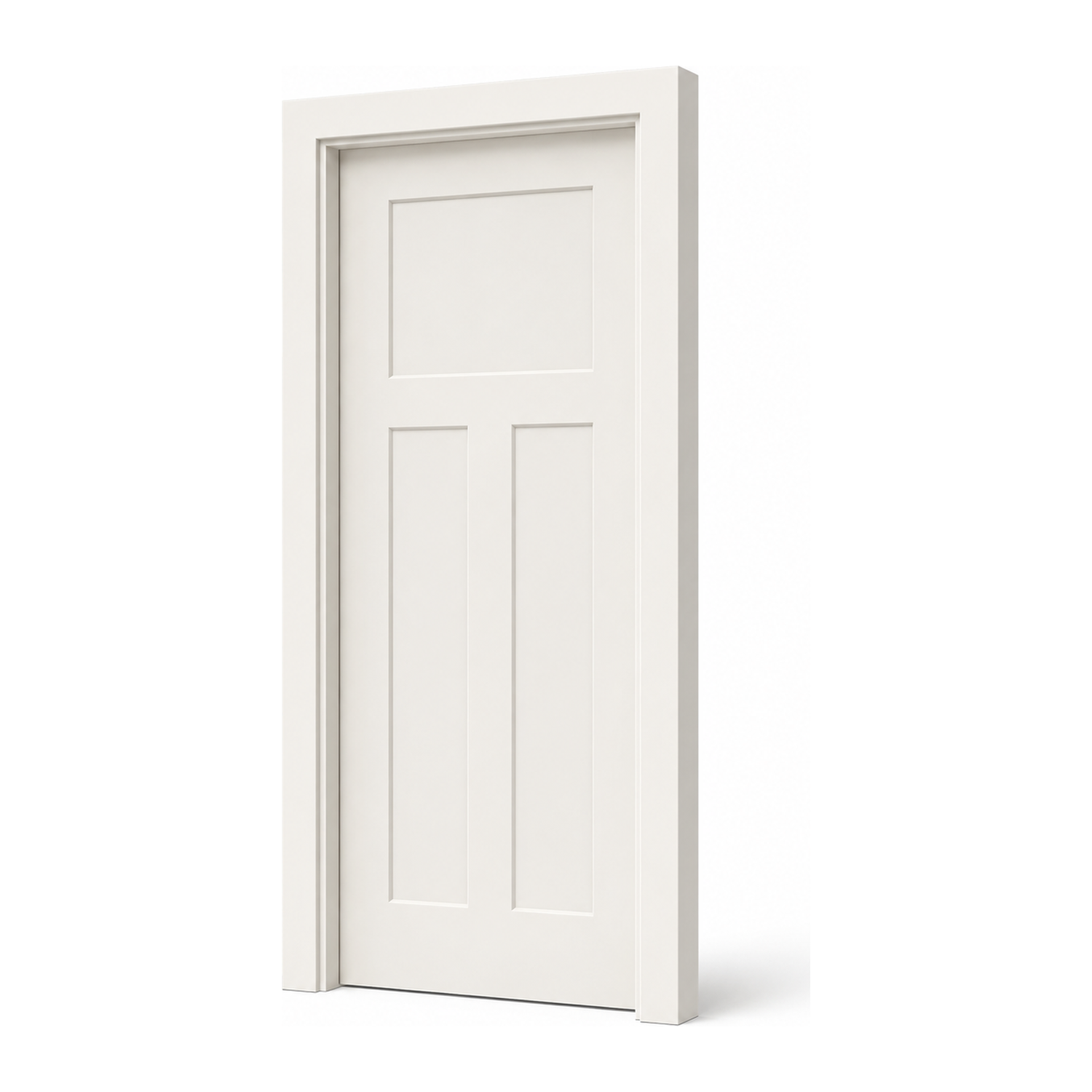 3-Panel Craftsman Interior Door